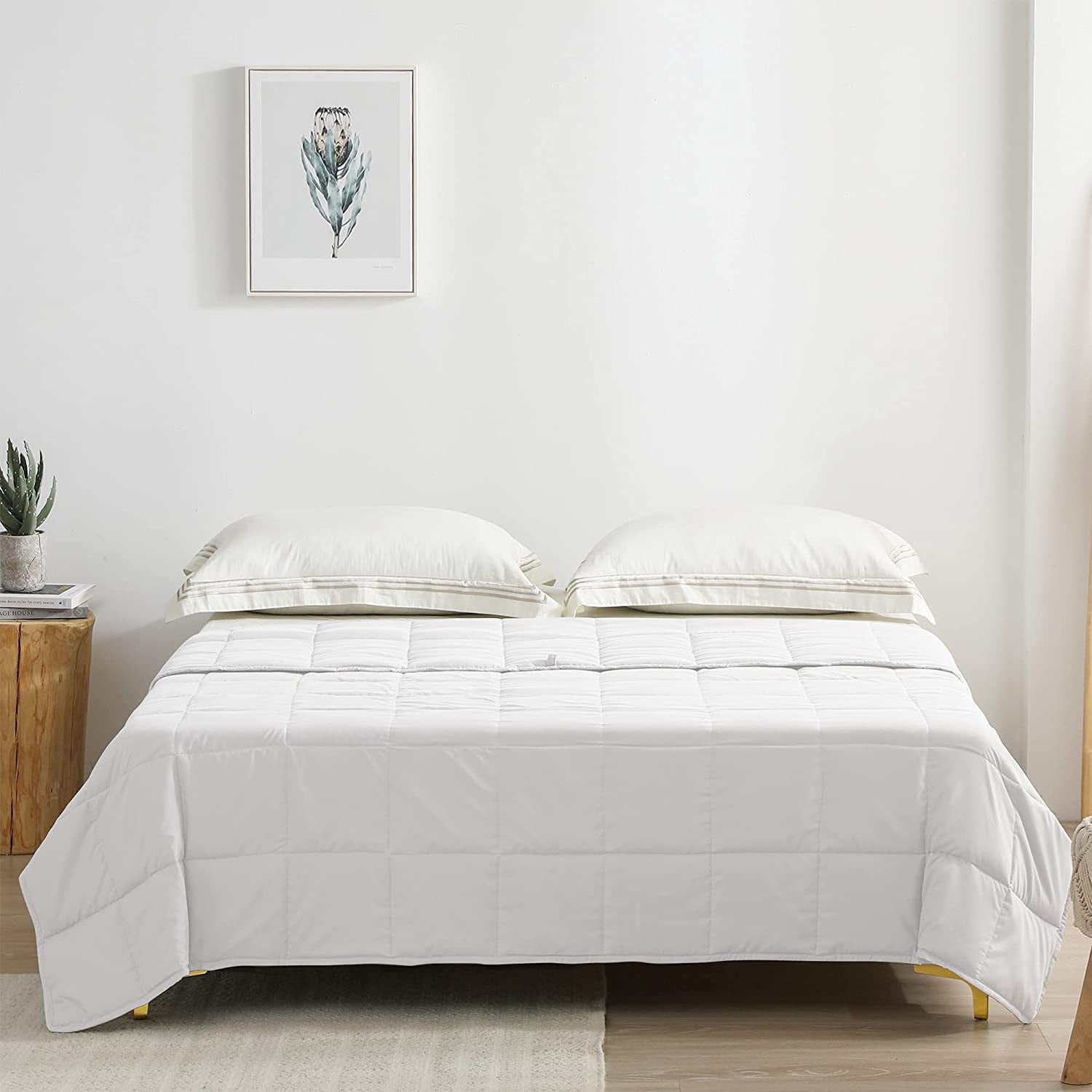 Exclusivo Mezcla White Weighted Blanket (60