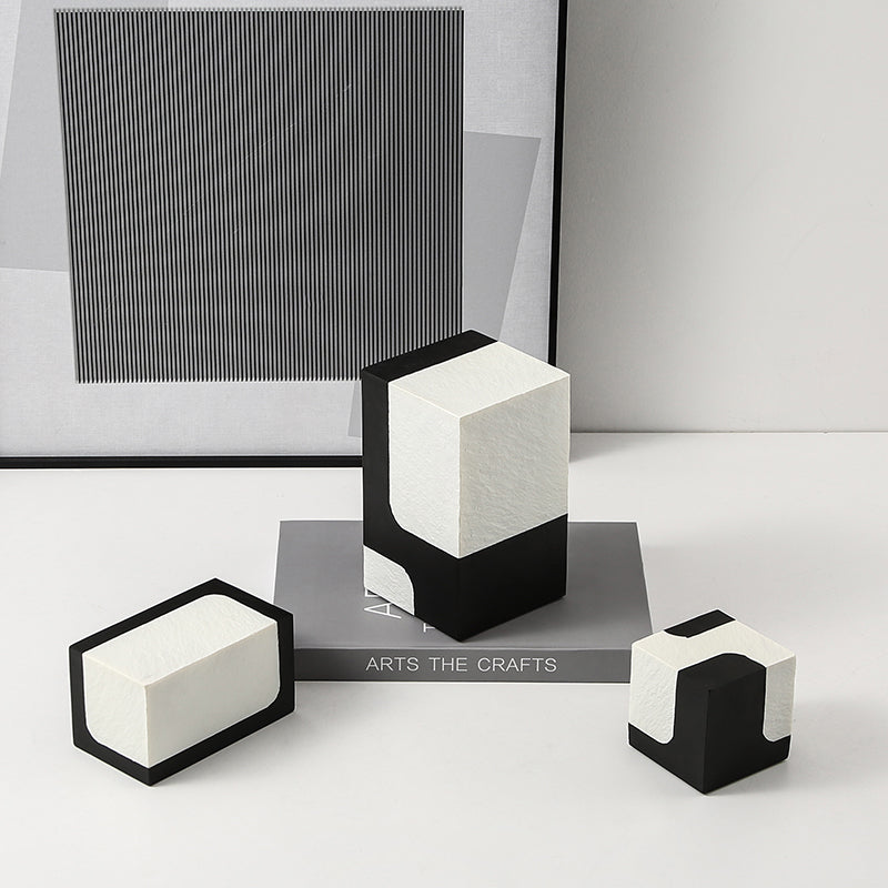 Black And White Stone Block B Fc-Sz21108B