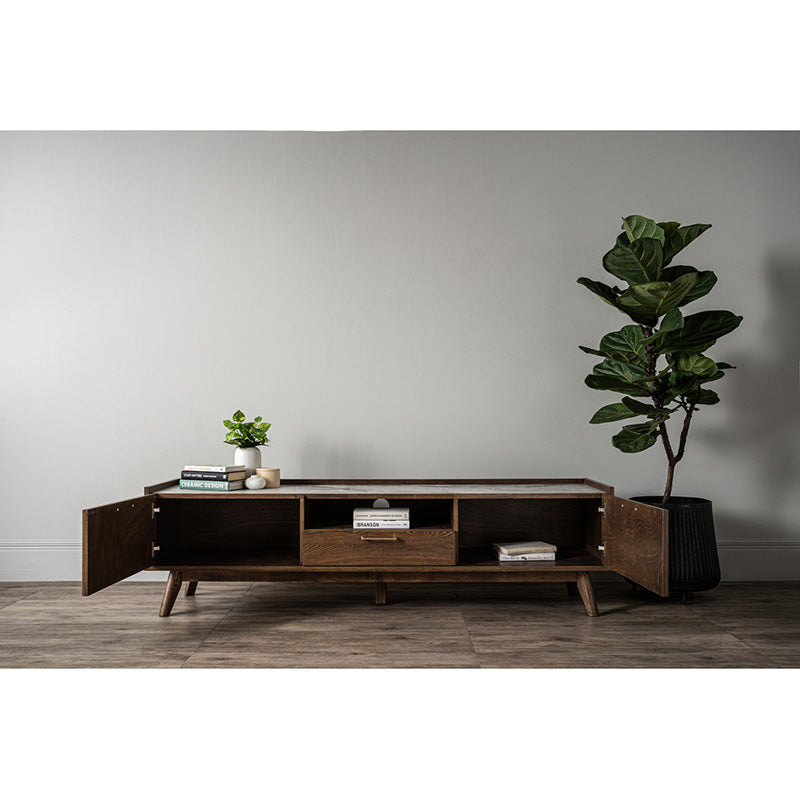 BREDA Entertainment TV Unit 180cm - Walnut