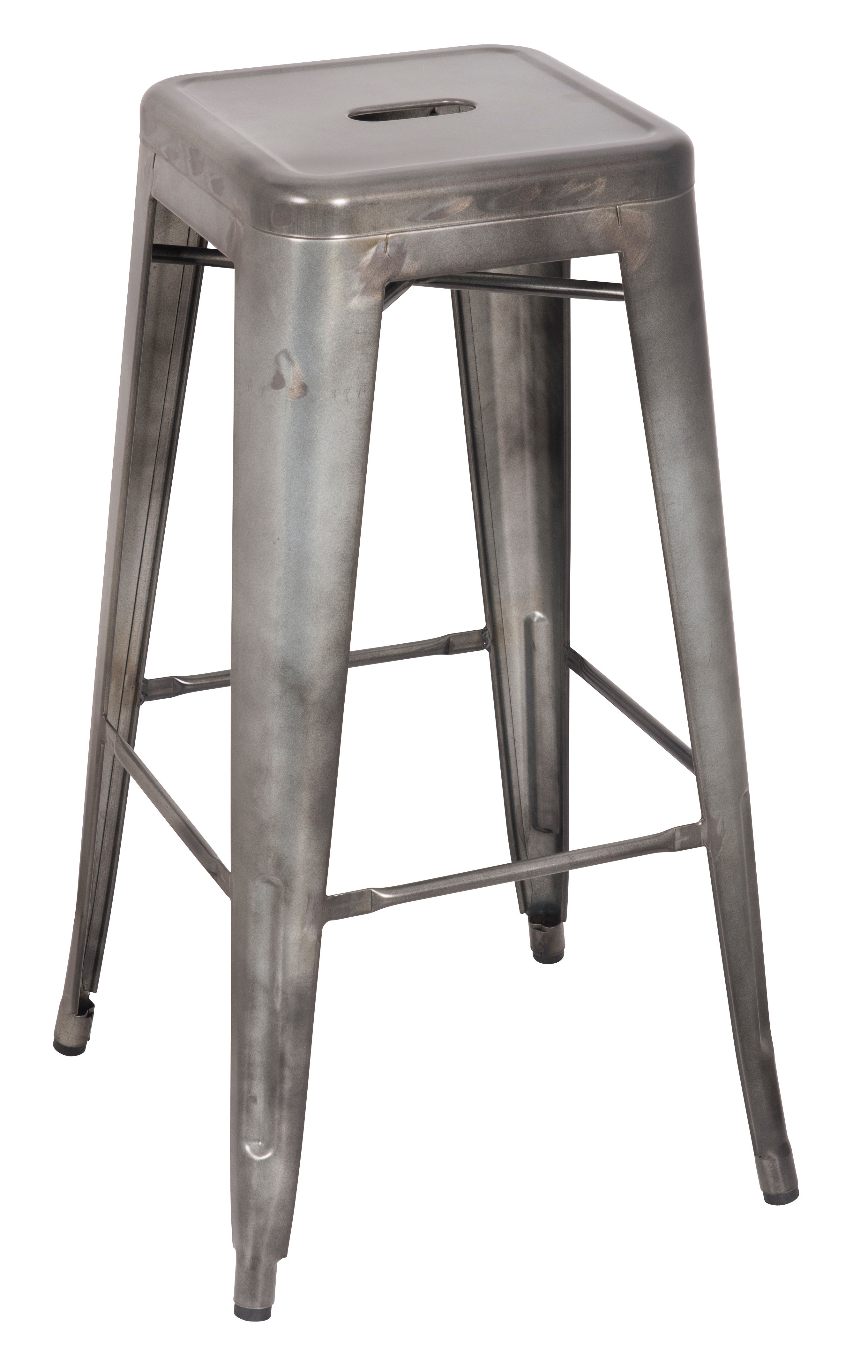 Galvanized Steel Bar Stool - Pack of 4