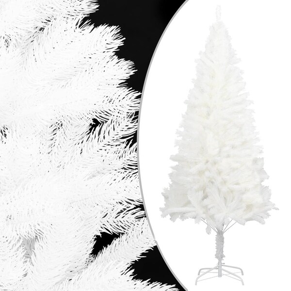 vidaXL Artificial Christmas Tree Lifelike Needles White 6 ft