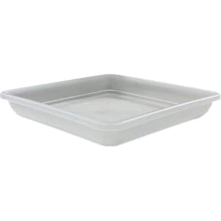 Vigoro 11 in. Square Heavy-Duty Plastic Planter Saucer (11 in. L x 11 in. W) PL-HD-SQ30