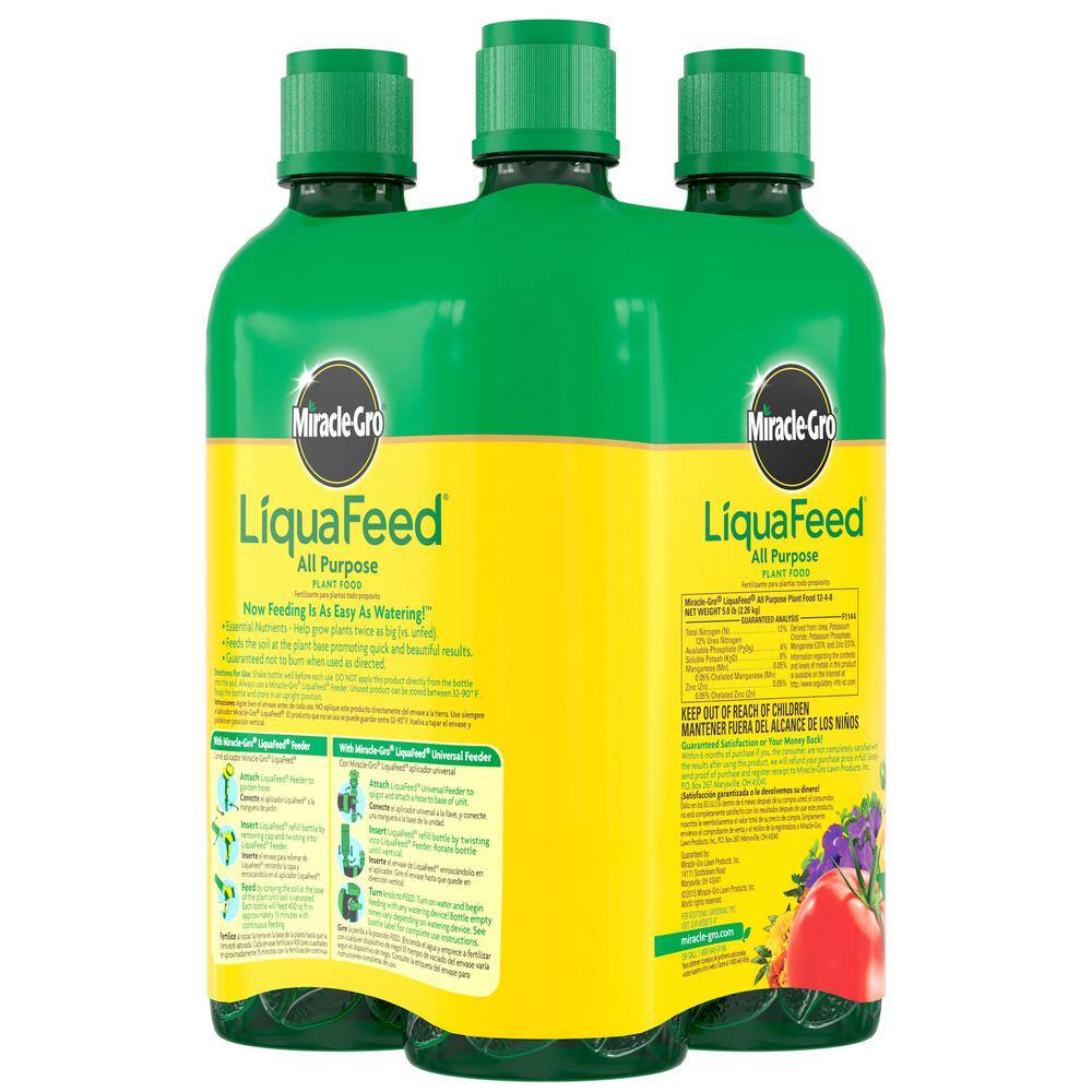 Miracle-Gro LiquaFeed 16 oz. All-Purpose Plant Food Refills (4-Pack) 2004325