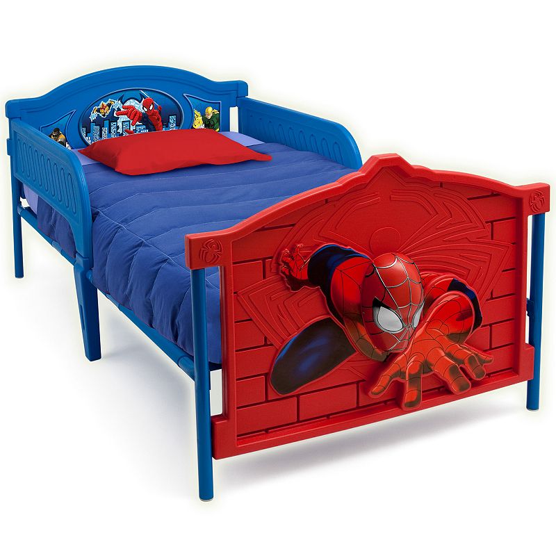 Delta Children Marvel Spider-Man Plastic 3D-Footboard Twin Bed