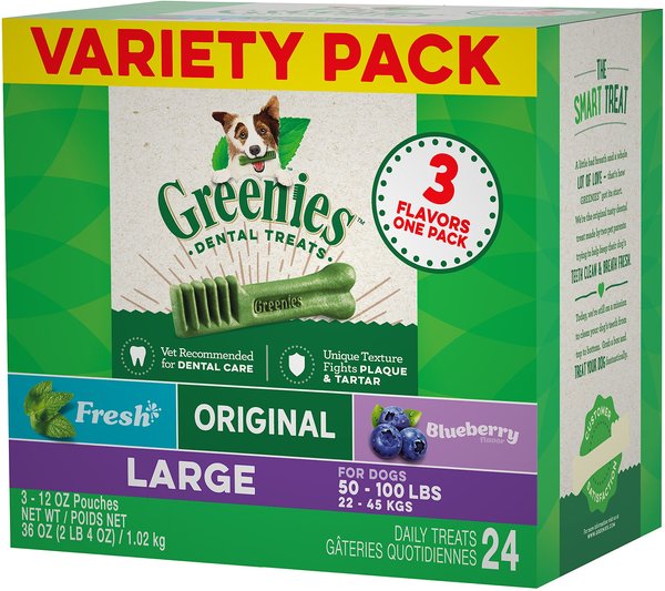 Greenies Variety Pack Large Dental Dog Treats