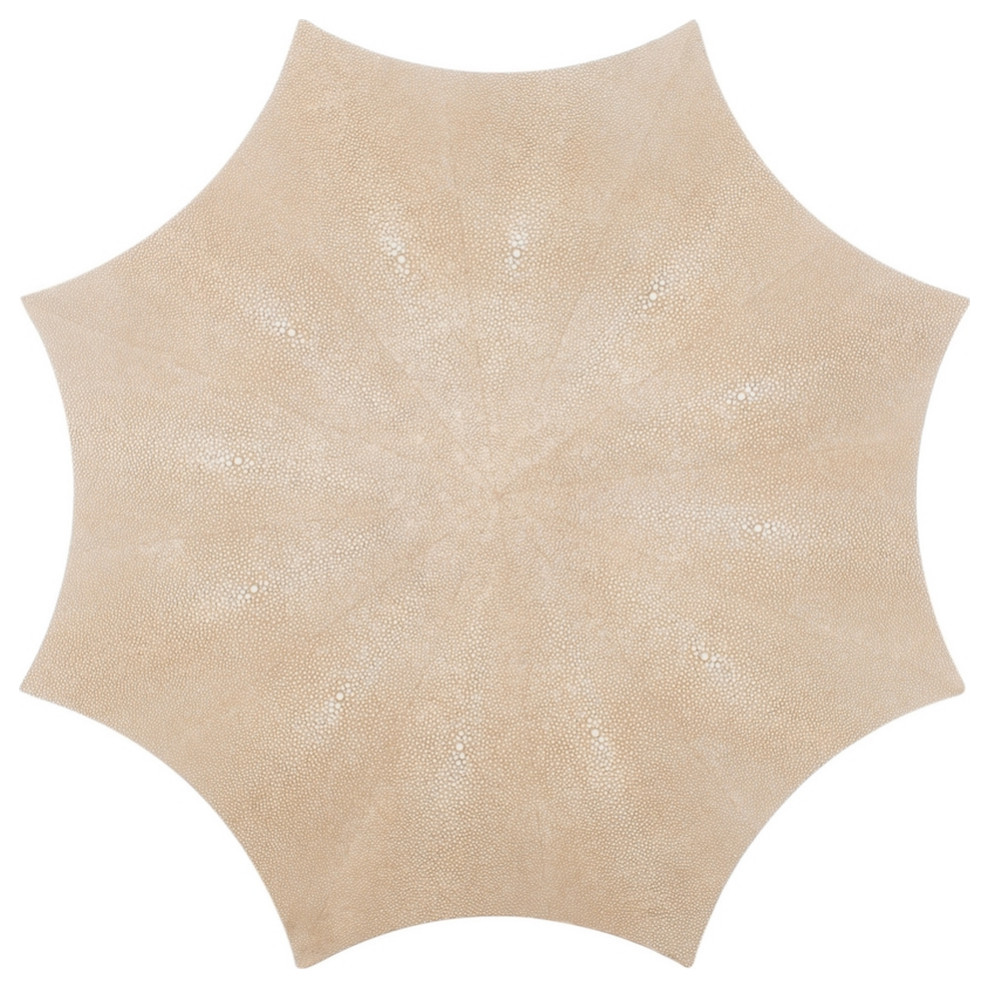 Robyn Faux Shagreen End Table Natural   Transitional   Side Tables And End Tables   by Virgil Stanis Design  Houzz