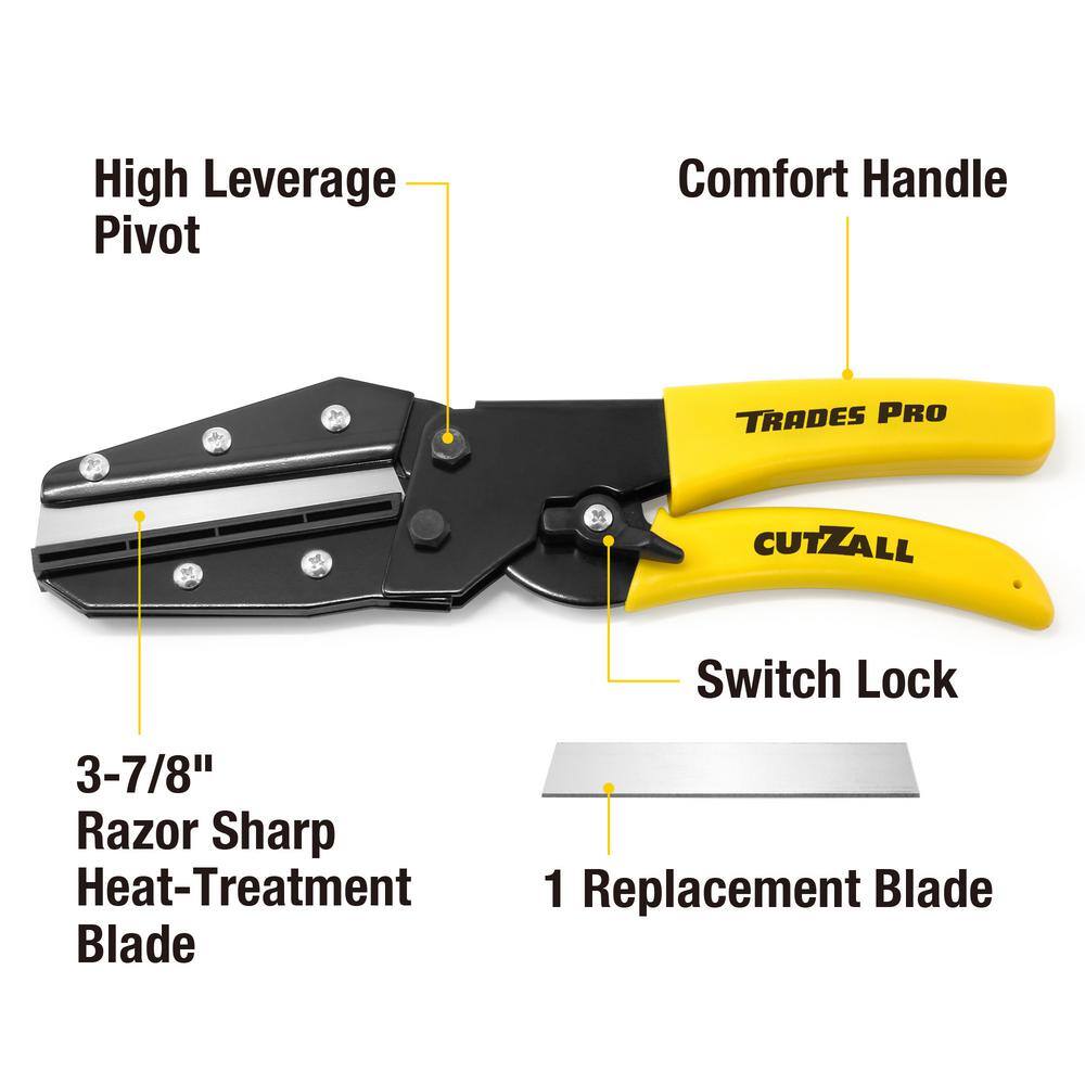 TradesPro 0.75 in. Right-Cut Aviation Snip 831520