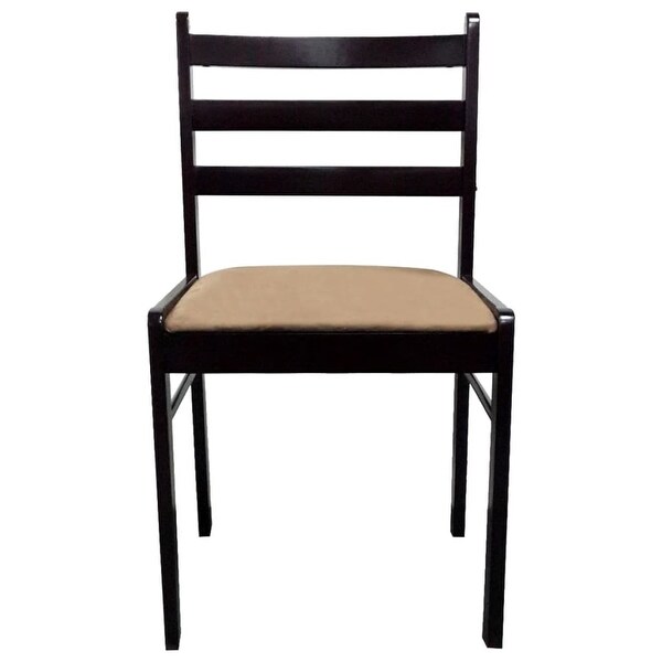 2/4/6 pcs Wooden Dining Chairs Square 2 Colours Selectable - 17.3