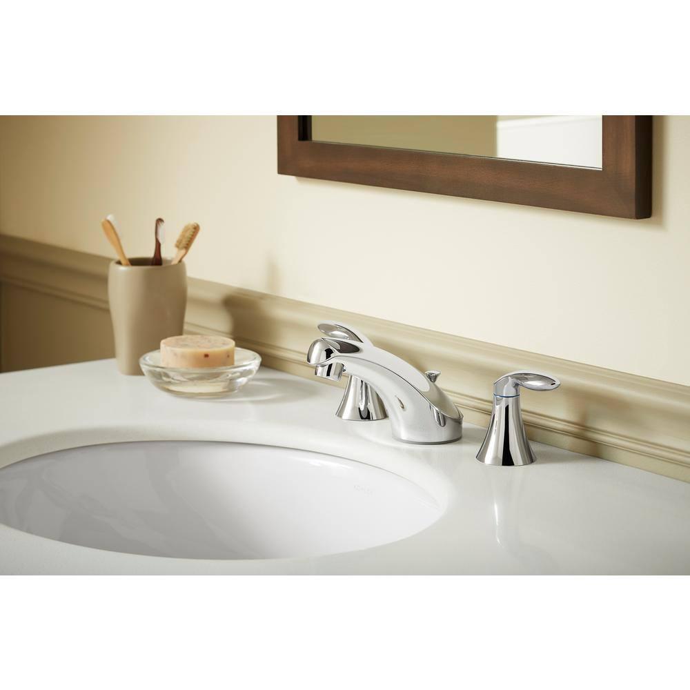 KOHLER Coralais 8 in Widespread 2Handle Bathroom Faucet in Polished Chrome