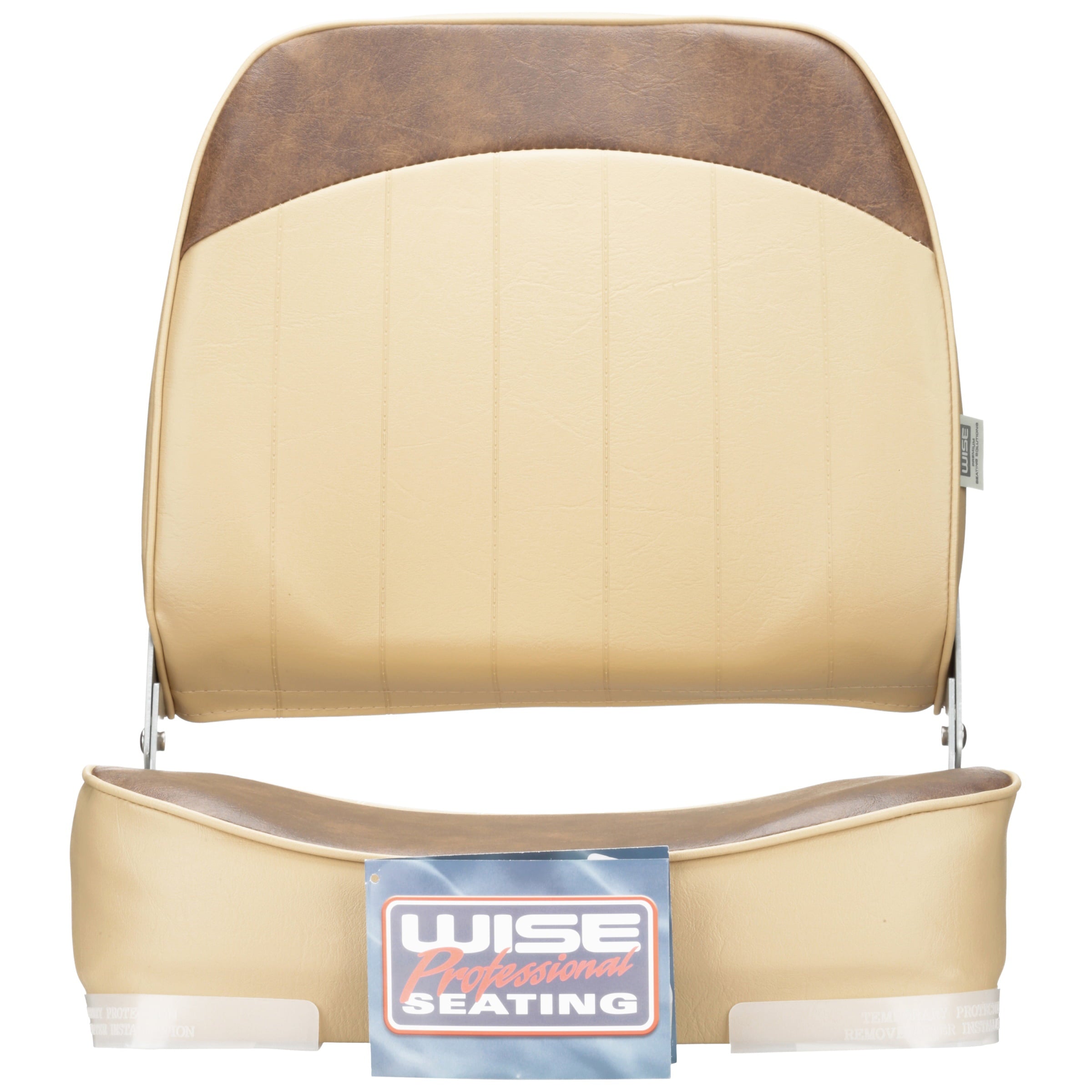 Wise 8WD734PLS-662 Low Back Boat Seat， Sand / Brown