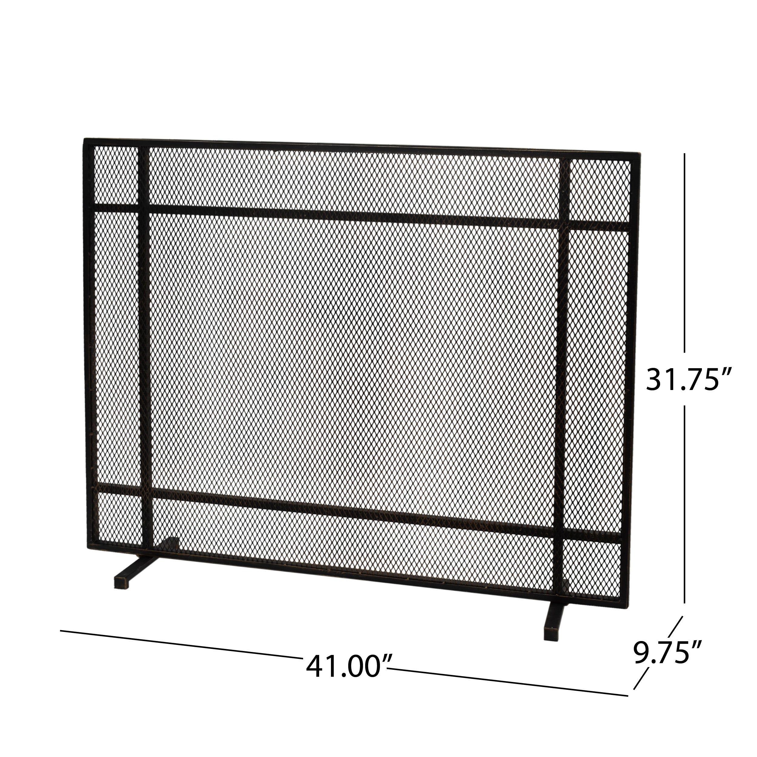 Markus Modern Single Panel Iron Firescreen