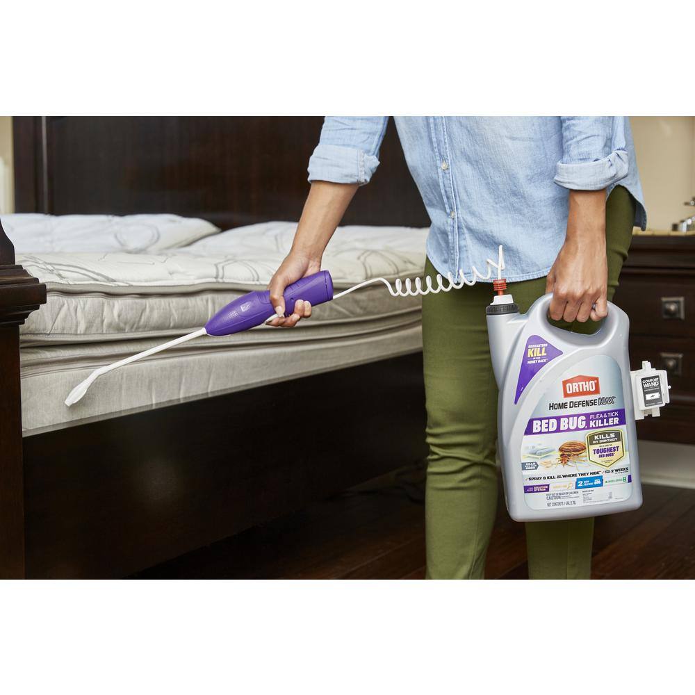 Ortho Home Defense Max 1 Gal. Bed Bug Flea and Tick Killer with Comfort Wand 021271005