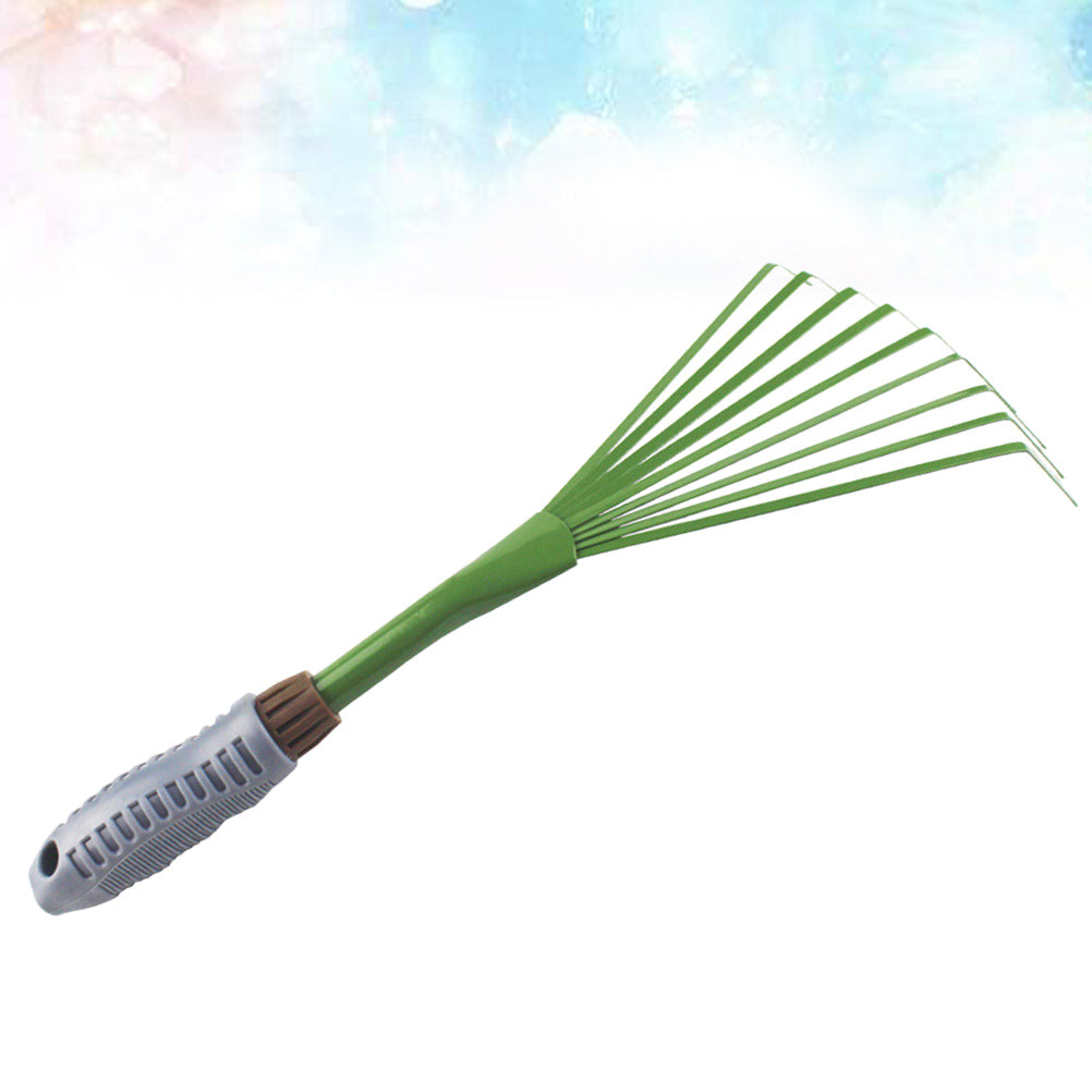 9 Teeth Garden Cleaning Rake Long Thicken Garden Tools Pet Excrement Rake