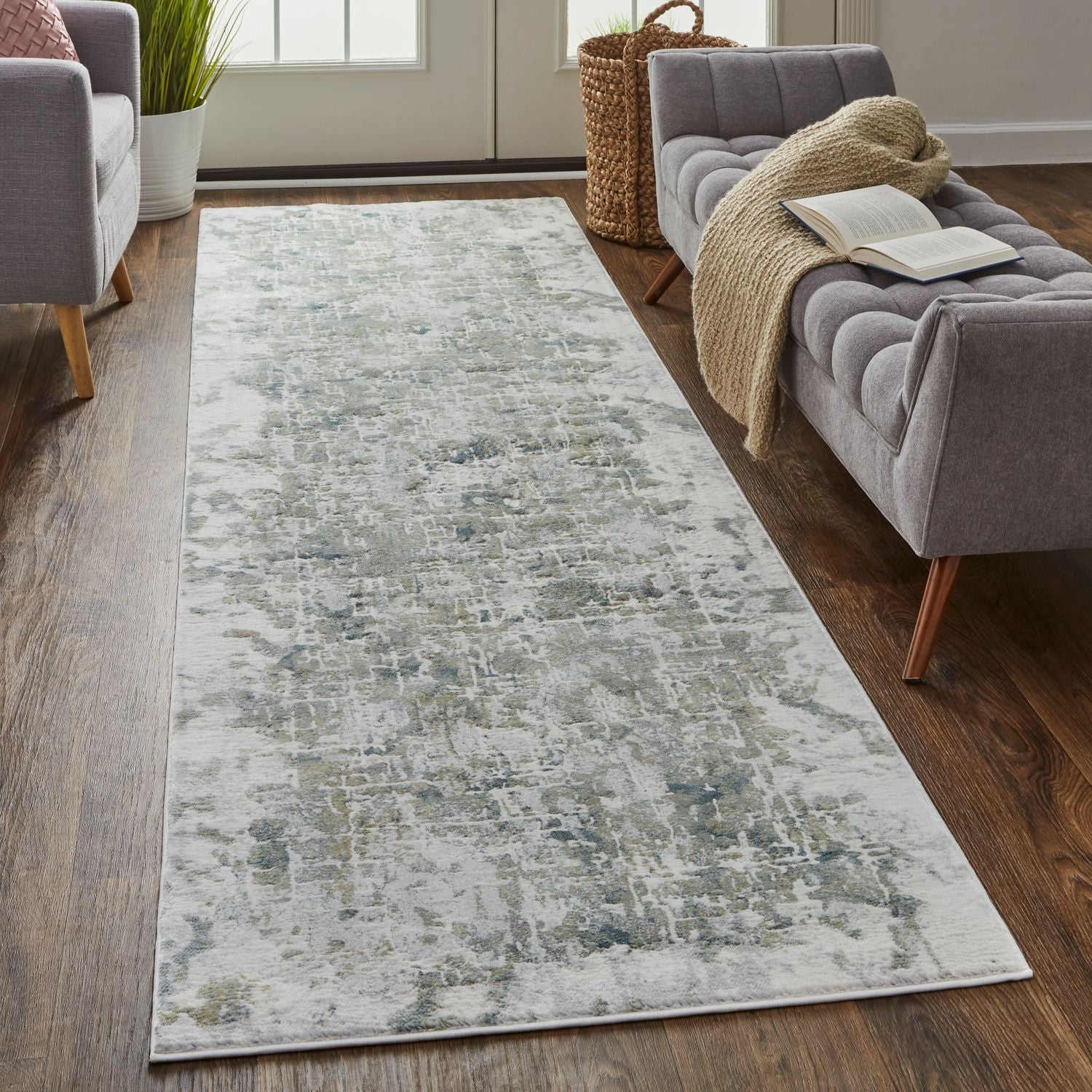 Halton Green and Gray Rug by BD Fine