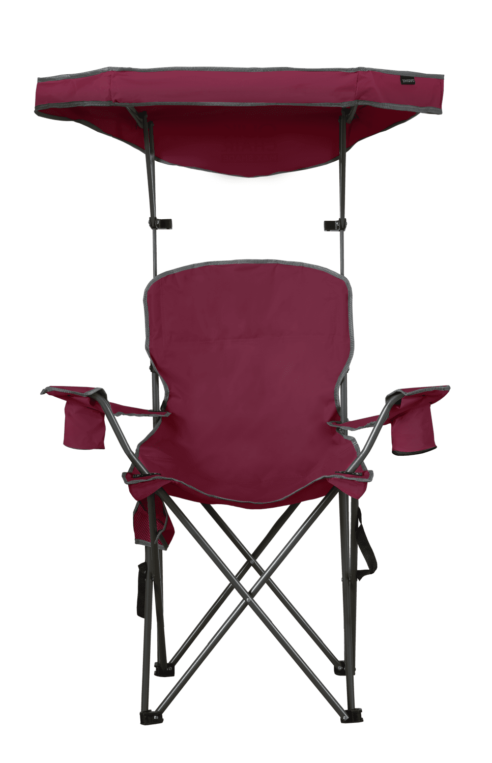 Quik Shade Max Shade Folding Chair Adult- Red/Gray