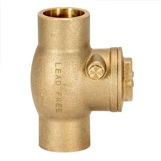 EZ-FLO 34 in. Brass C x C Sweat Swing Check Valve 20443LF