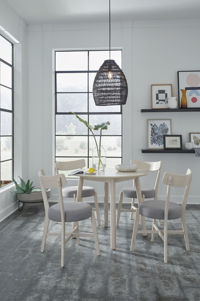 Hopper Set of 2 Dining Chairs  Froth Cream   Midcentury   Dining Chairs   by Progressive Furniture  Houzz