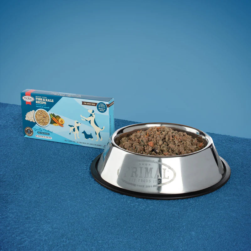 Primal Gently Cooked Fish and Kale Grain Free Frozen Dog Food