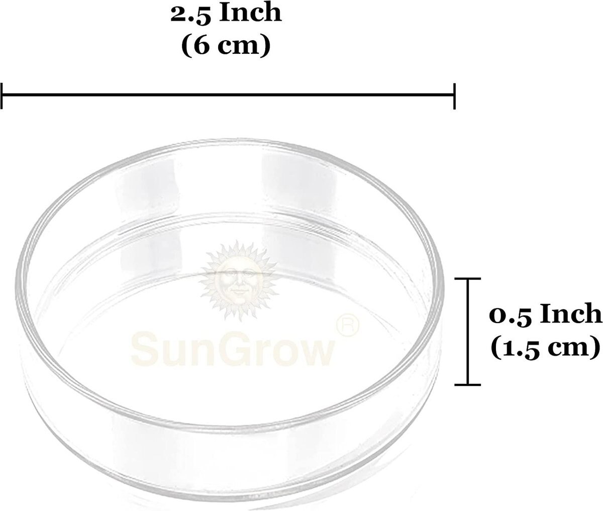 SunGrow Bottom Feeder and Shrimp Feeding Dish， Sinking Fish Food and Reptile Water Bowl