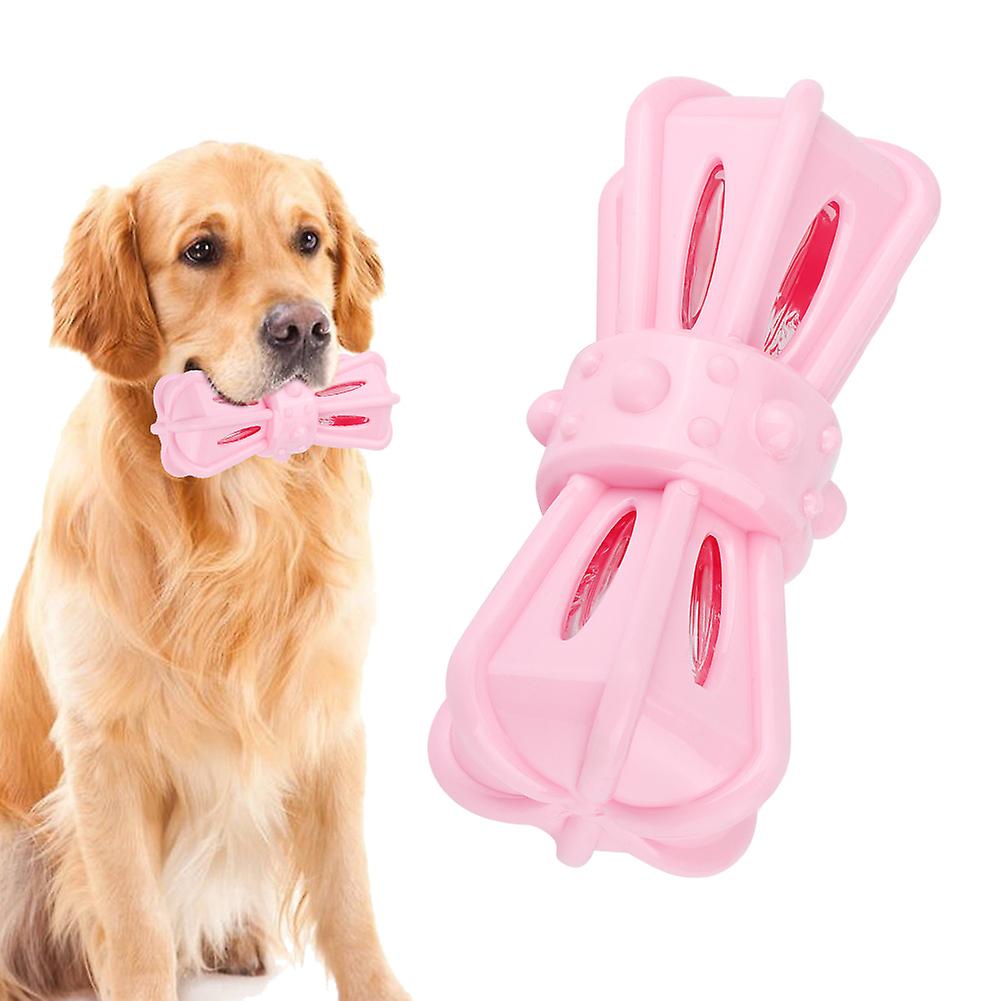 Tpr Pet Dog Chew Pet Dogs Puppy Bite Grinding Teeth Interactive Training Toypink