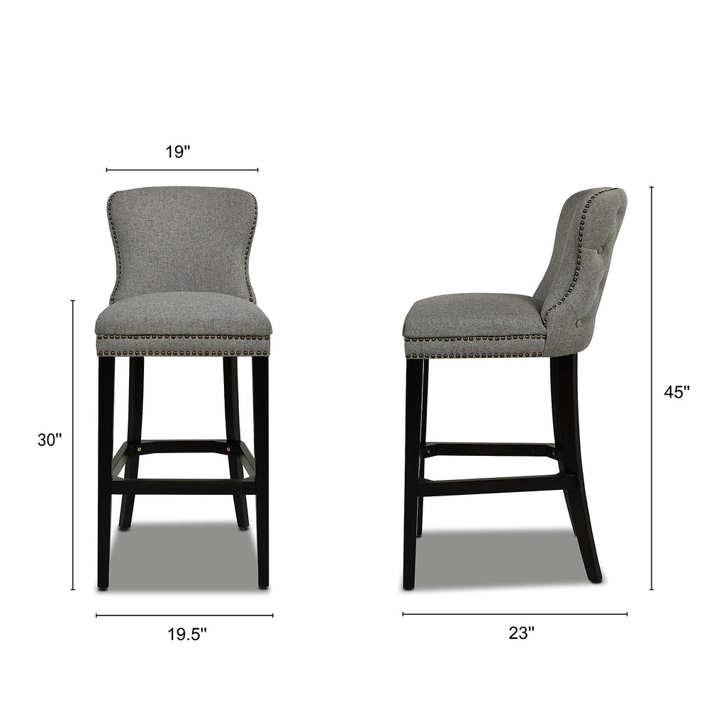 Sonoma Tufted Armless Counter or Bar Stools (Set of 2)