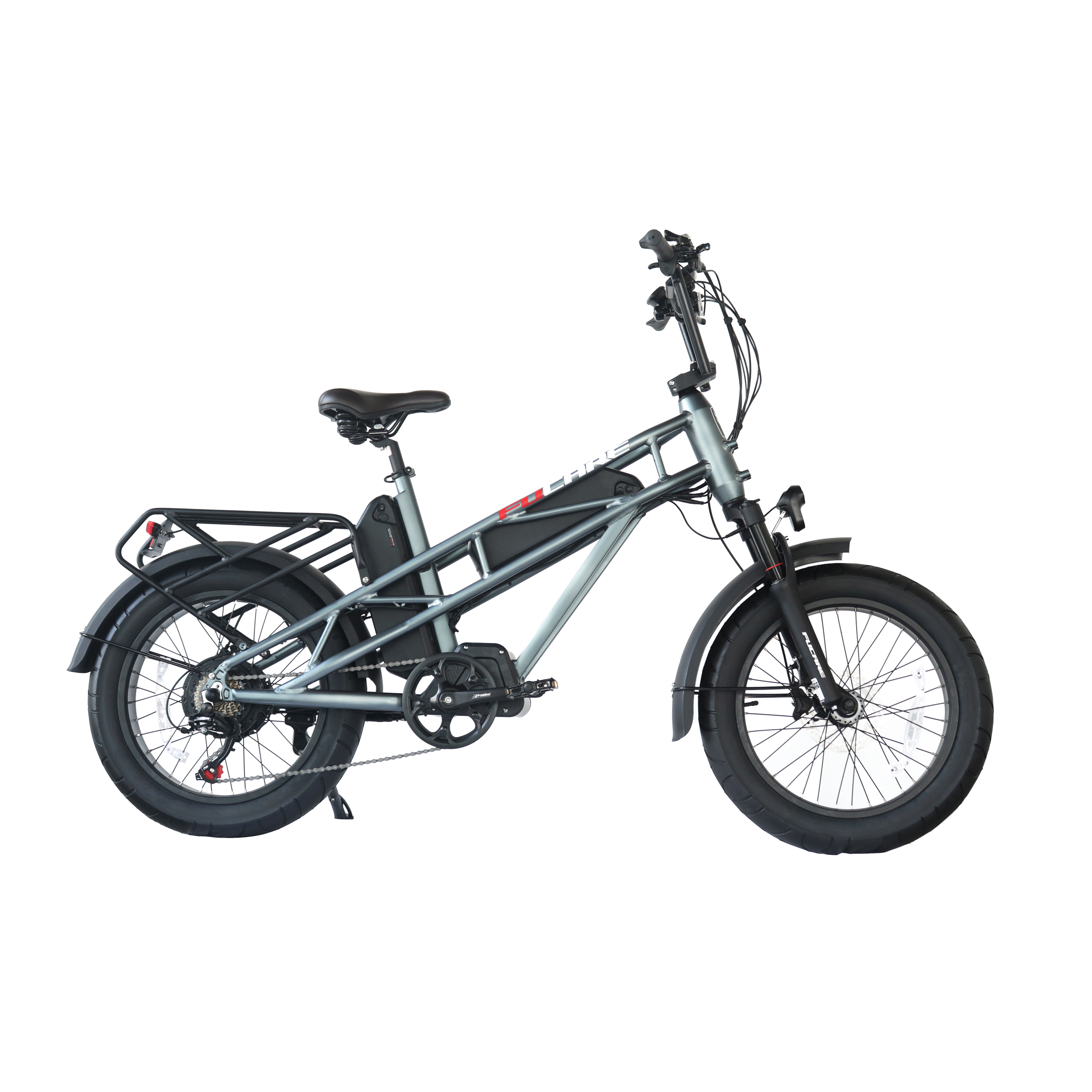 FUCARE Electric Bike 20 Inch Fat Tire Off Road Ebike 750W Powerful Mountain Electric Bicycle For Adults Cycling E Bike