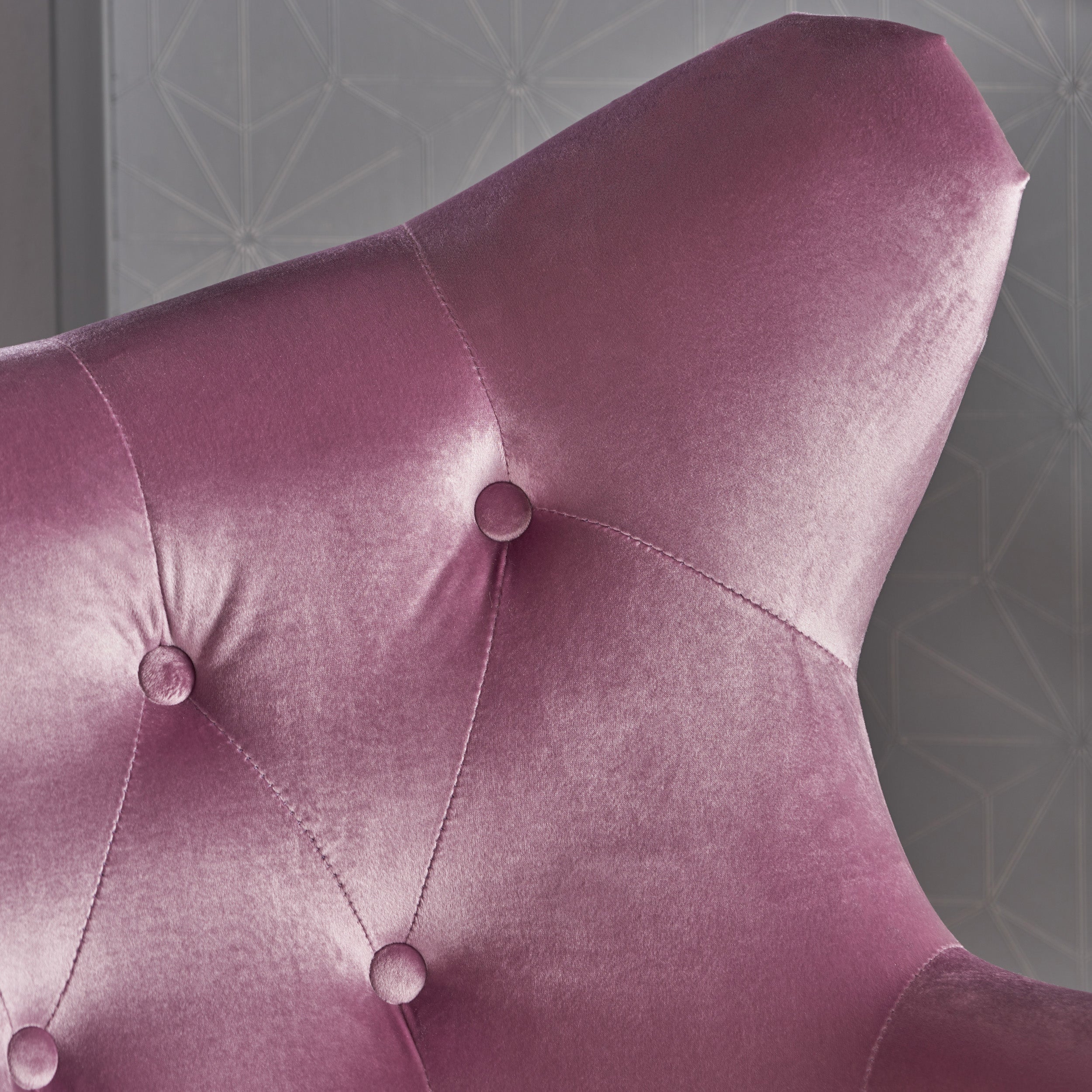 Mae Velvet Tufted Wingback Armchair