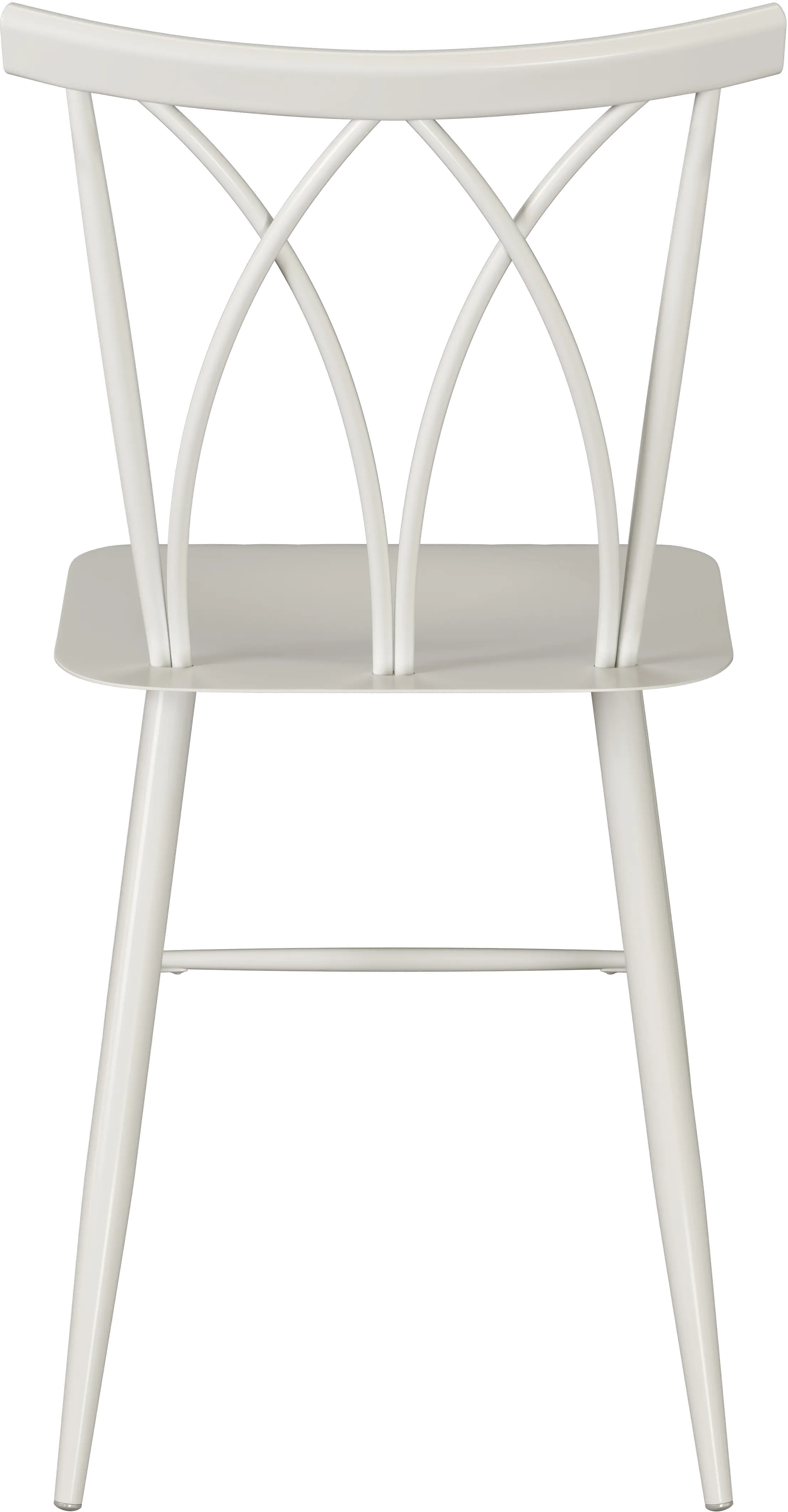 Easton White Metal Dining Room Chair (Set of 2)