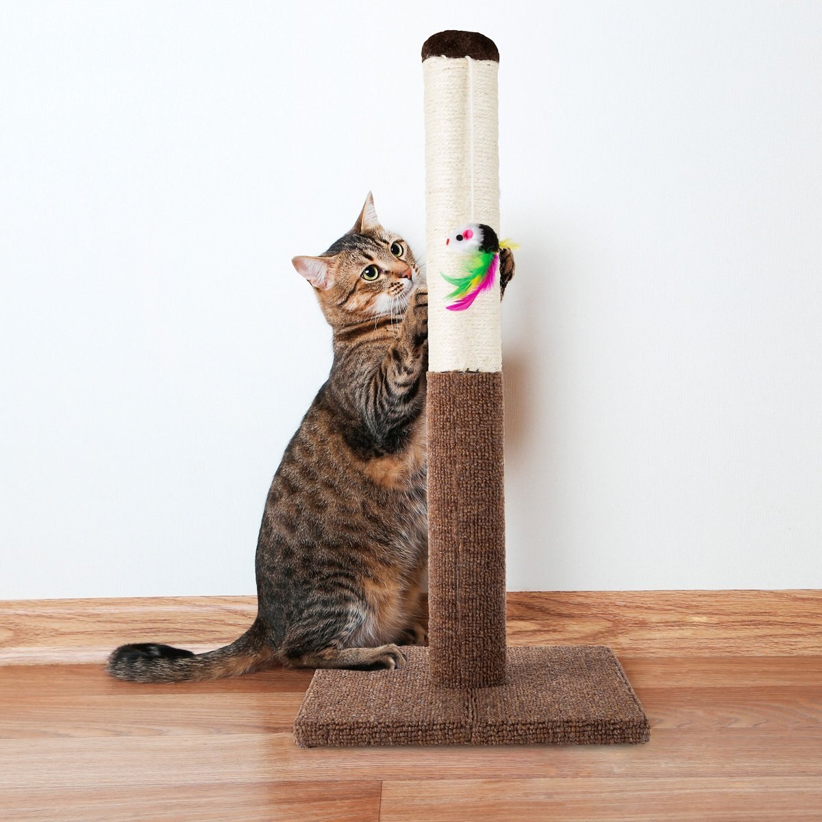 Pet Adobe 24.5-in Sisal Cat Scratching Post with Toy