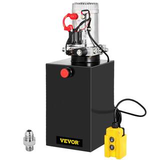 VEVOR Dump Trailer Hydraulic Pump 12-Volt DC Hydraulic Power Unit Single Acting 3.75 Gal. Steel for Truck Tailgate Lift CZYYB15LTXDZY0001V0