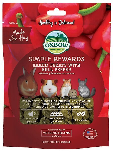 Oxbow Simple Rewards Oven Baked with Bell Pepper Small Animal Treats