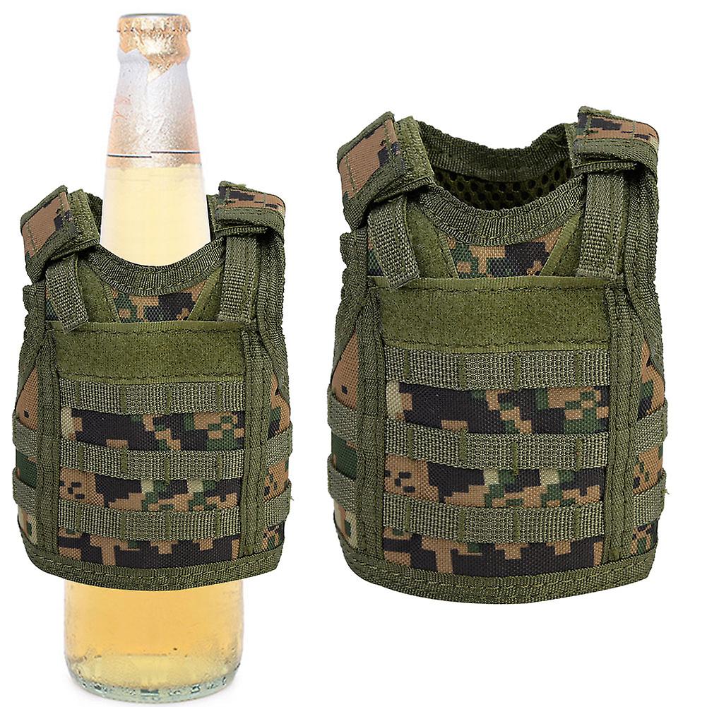 Beer Vest Mini Miniature Beverage Bottle Can Holder With Adjustable Straps(jungle Digital)