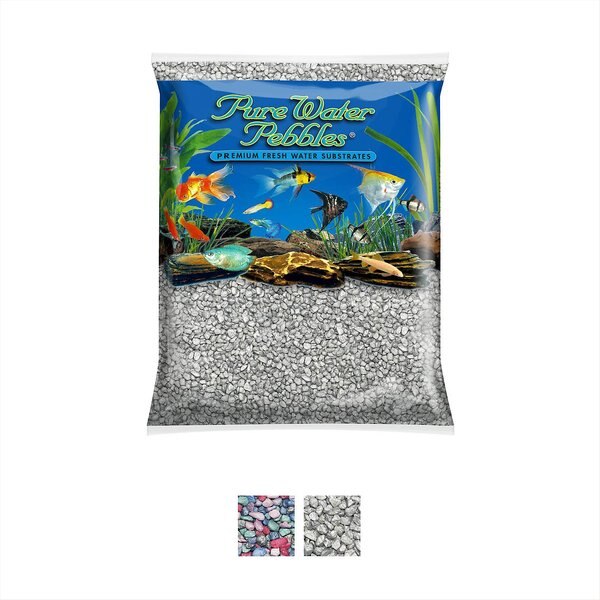 Pure Water Pebbles Frosted Aquarium Gravel， 5-lb bag