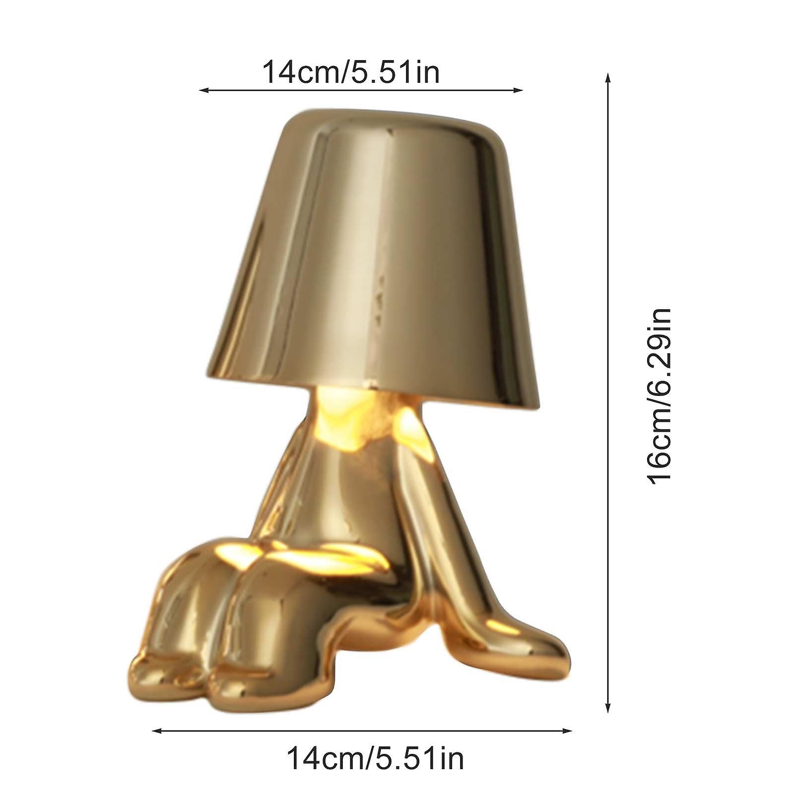 Creative Little Golden Figure Bedside Living Room Decorative Table Lamp (d)