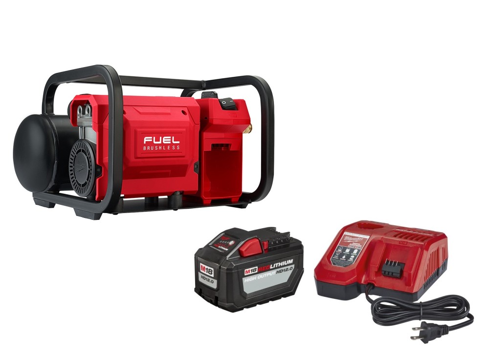 Milwaukee M18 FUEL 2 Gallon Compact Quiet Compressor Kit 2840-20BATKIT from Milwaukee