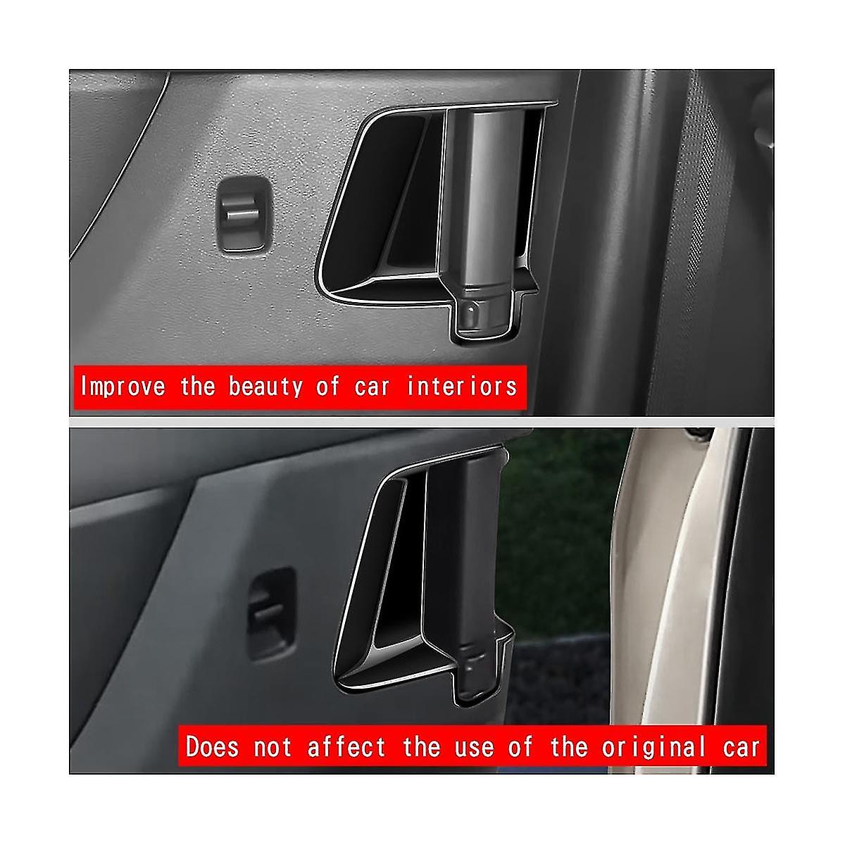 Bright Black Texture Middle Door Inner Handle Bowl Cover Trim For C28 2022-2023 Car Accessories