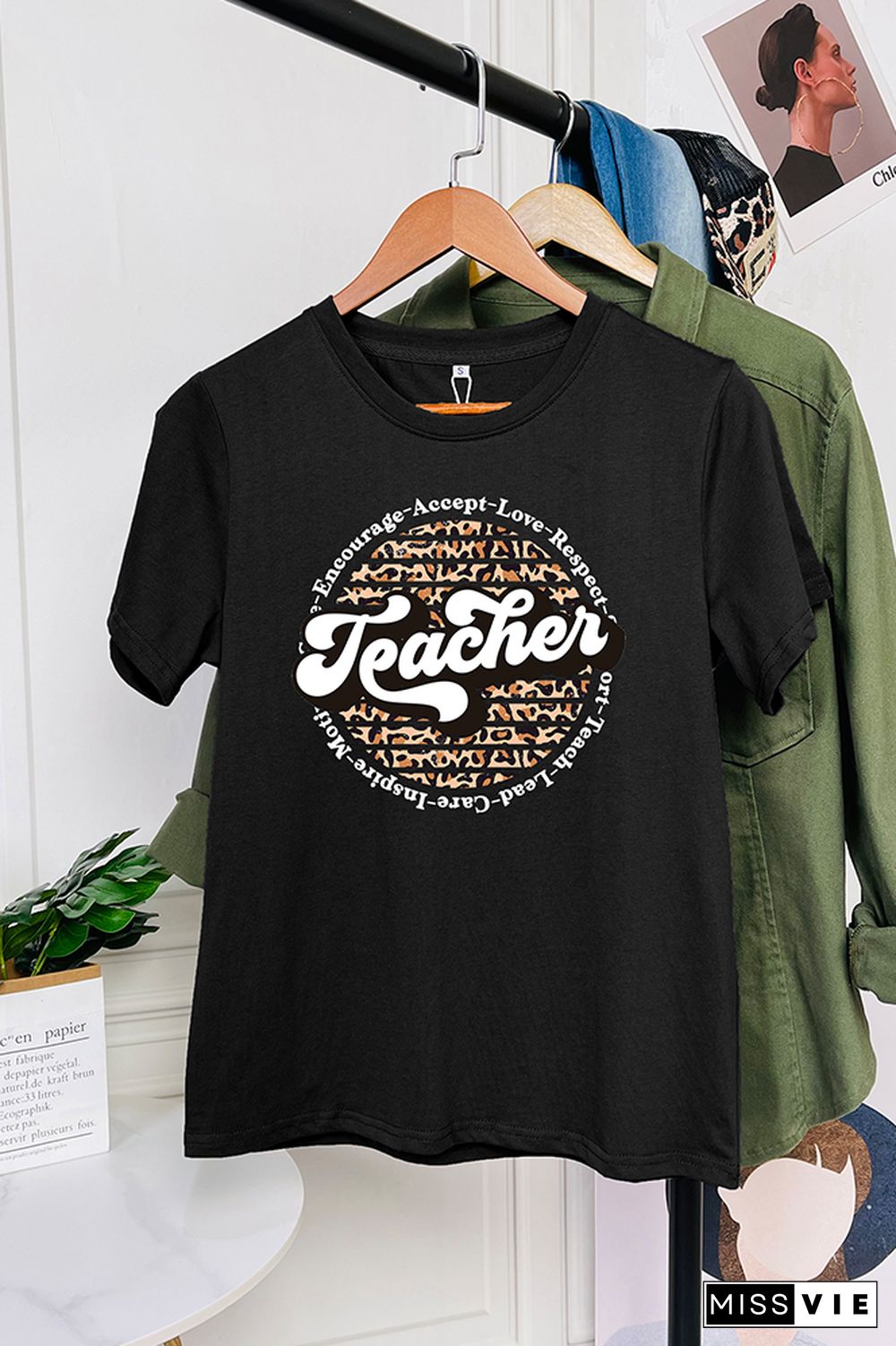 Teacher Circle Short Sleeve Graphic Tee Wholesale