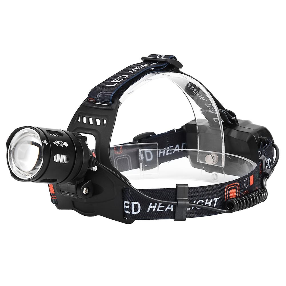 P50 Led Headlight Headlamp Waterproof Fashlight 3500lm 3 Lighting Modes Usb Chargingblack