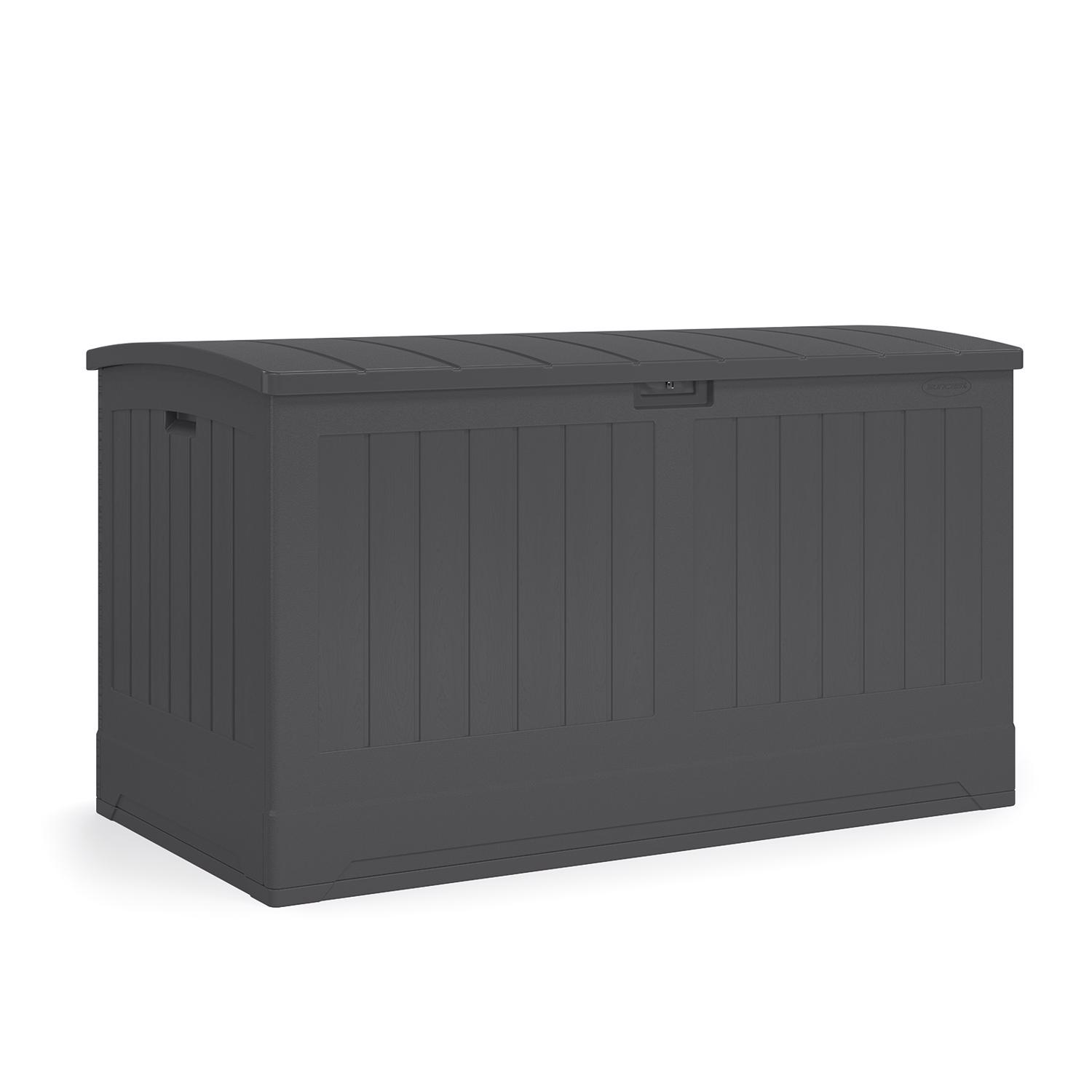 Suncast 57 in. W X 32 in. D Peppercorn Plastic Deck Box 200 gal