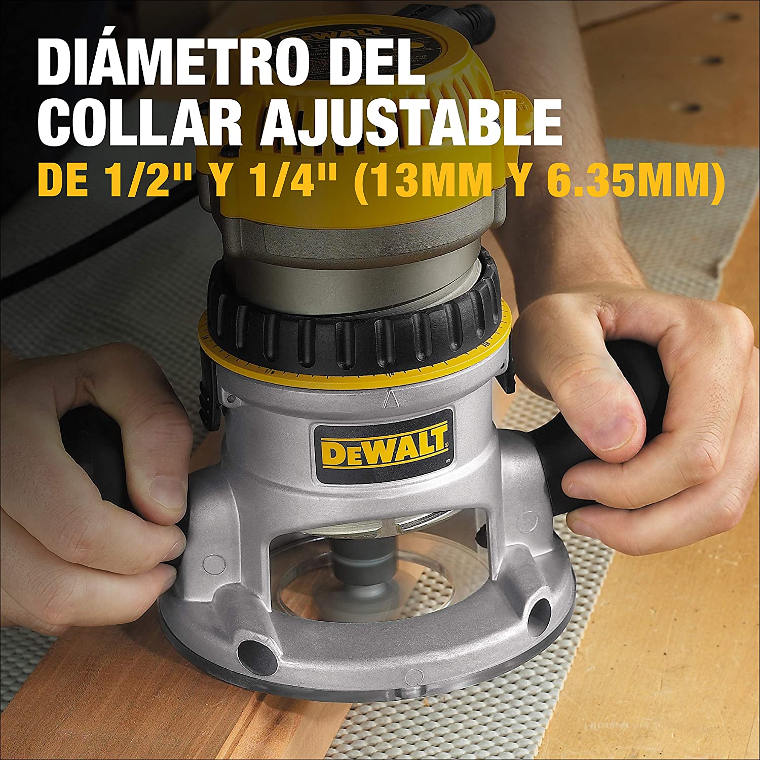 DEWALT Router, Fixed Base, 1-3/4-HP (DW616) , Yellow