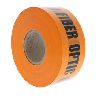 IDEAL 3 in. x 1000 ft. Non-Detect Underground Caution Buried Fiber Optic Line Orange 42-104