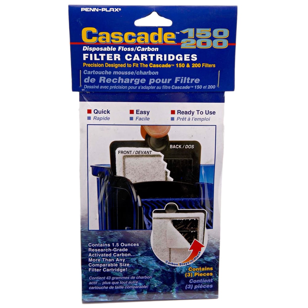 Cascade Penn Plax， Cascade hang on power replacement filter cartridge