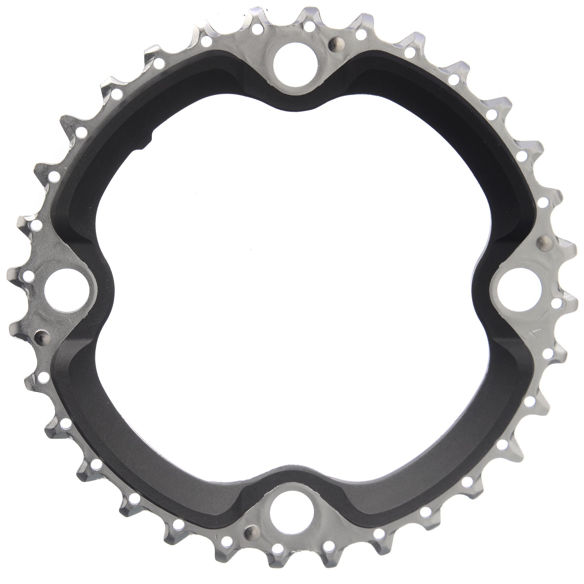 Shimano XT FCM770 9 Spd Triple Chainring - Silver