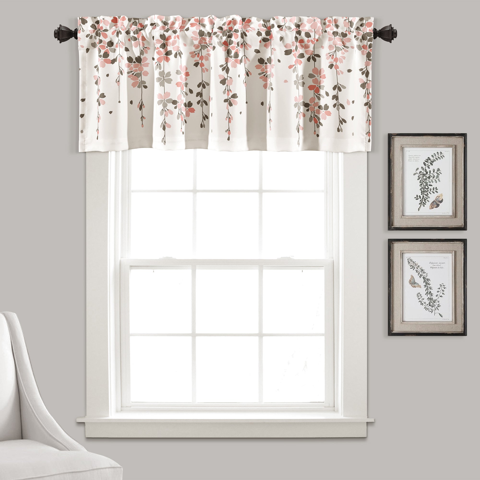 Weeping Flower Room Darkening Valance