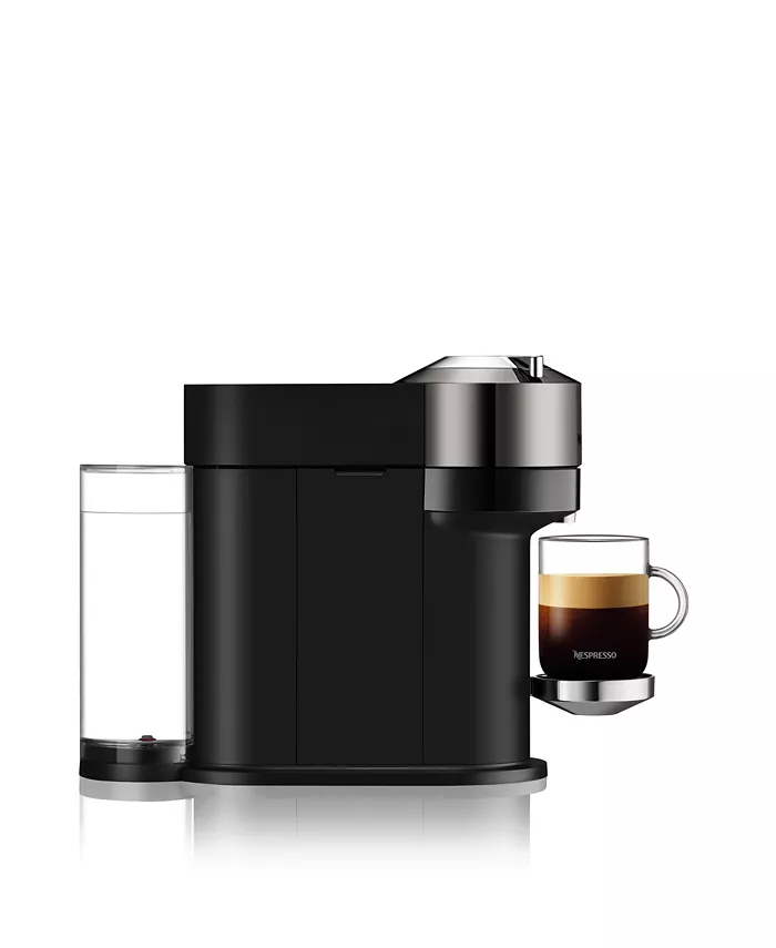 Nespresso Vertuo Next Deluxe Coffee and Espresso Machine by Breville Dark Chrome with Aeroccino Milk Frother