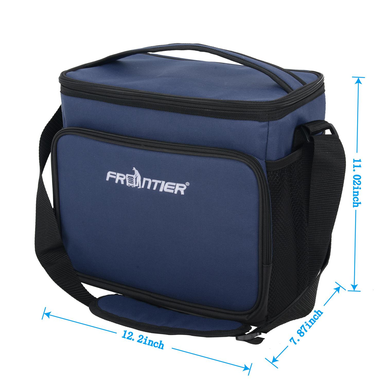 Frontier 3 Piece Tool Bag Combo Set with 15-inch Rolling Tool Bag， 12-inch Tool Bag and Insulated Cooler Bag