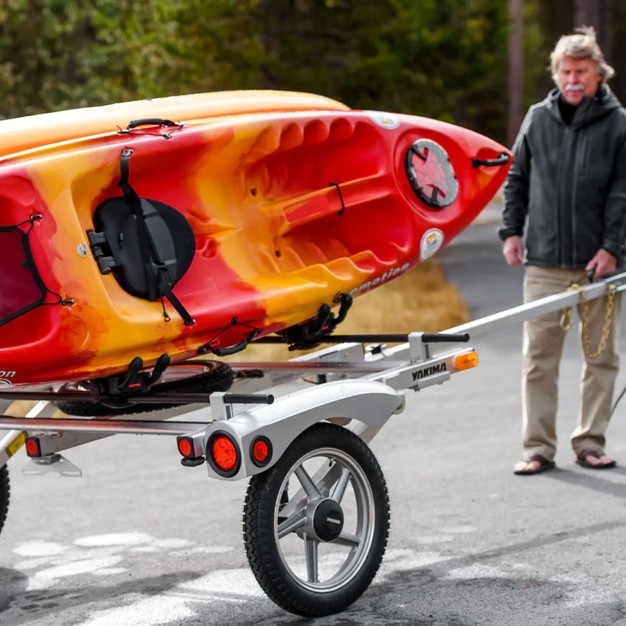 Yakima Jayhook J cradle Rooftop Kayak Mount 1 Kayak Roof Rack W padding Universal Mounting Hardware Heavy Duty Straps And Bow And Stern Tie Downs