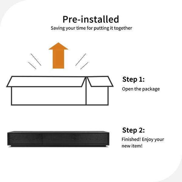 Anneelizabeth 70-inch 3 drawer TV Console - 70.9