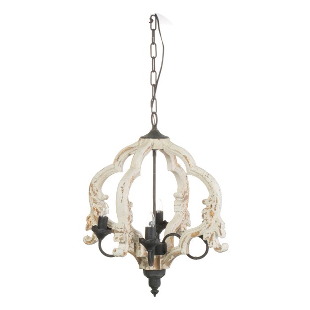 Swithun 4 light Chandelier Antique White gold A amp b Home