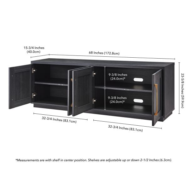 Tillman Rectangular TV Stand for TV's up to 75